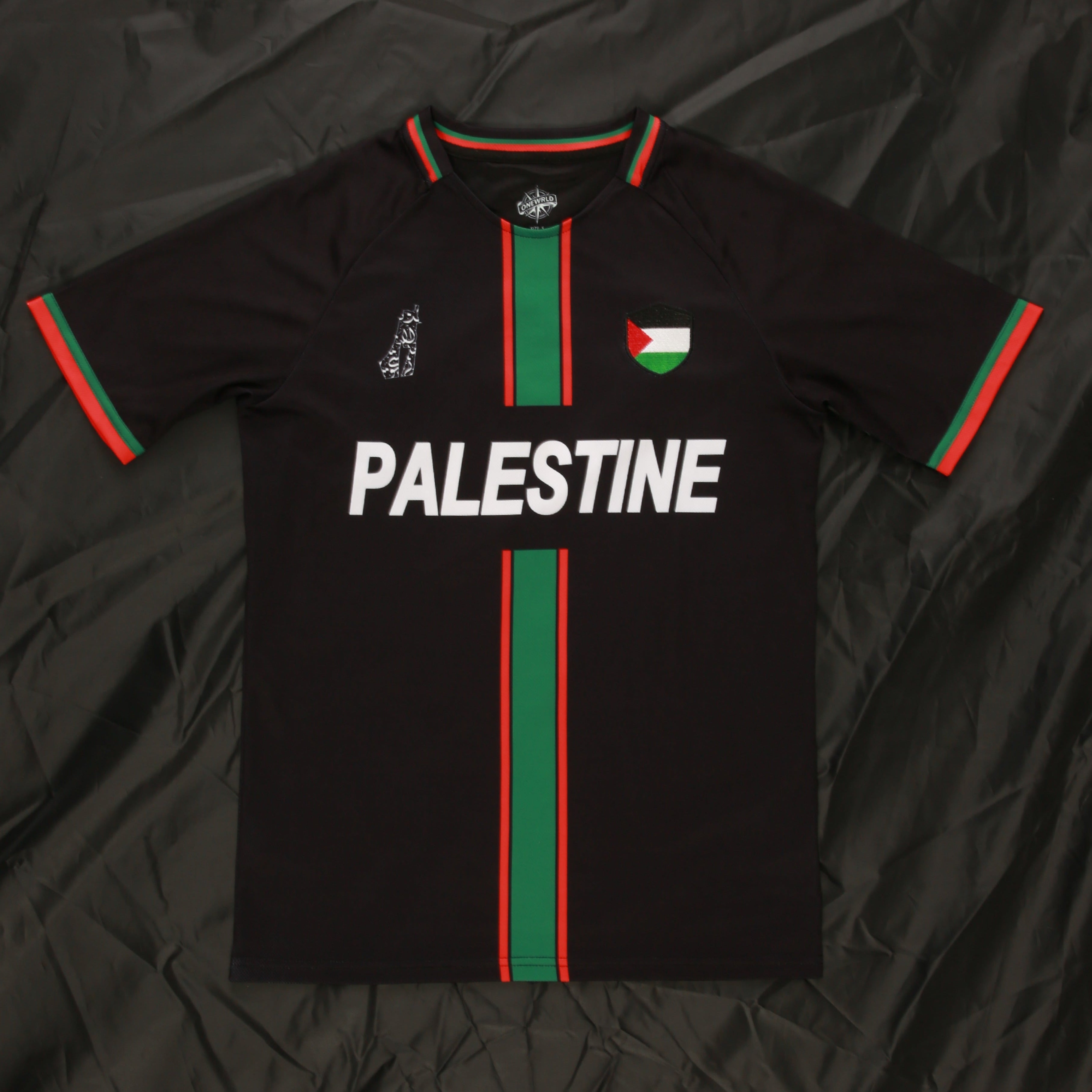 Palæstina Jersey – Sort (Engelsk)